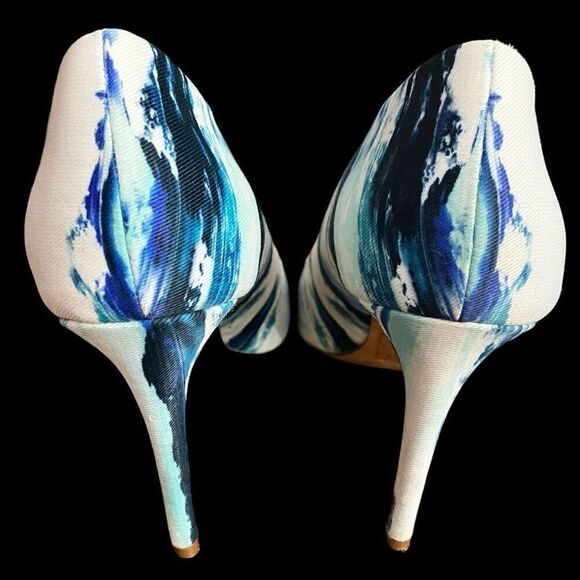 Aldo Blue Tie Dye Stiletto Heels / SZ: 6.5 - Picture 5 of 11